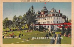 Maldemere Hotel Livingston Manor NY 1920 Missing Stamp