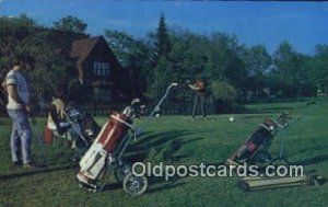 Granby Que Golf, Golfing 1971 crease left top corner, postal used unknown