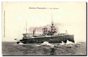 Old Postcard Boat War Marine Francaise Le Carnot