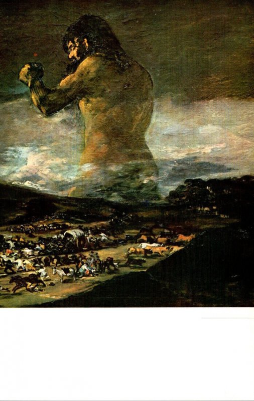 Spain Madrid Museo Del Prado The Colossus and The Panic By Goya | Europe -  Spain - Madrid, Postcard