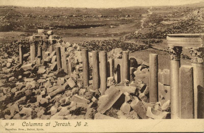 jordan, JERASH, Columns (1920s) Sarrafian 38