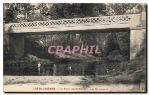 Old Postcard The Baudi?res Serein Bridge The Bathers