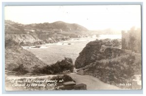 c1910 RPPC Beach Shore Carmel By The Sea CA Postcard P128E