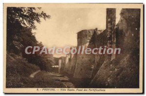 Postcard Provins Old Town High Foss The Fortifications