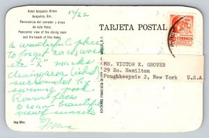 Hotel Acapulco Hilton  Mexico   Postcard