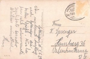 L052 Germany 1929 Goettingen Gaenseliesel Brunnen Fountain vintage postcard