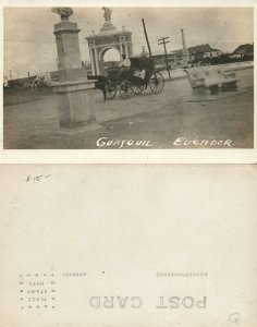 CARTAGENA COLOMBIA ANTIQUE REAL PHOTO POSTCARD RPPC