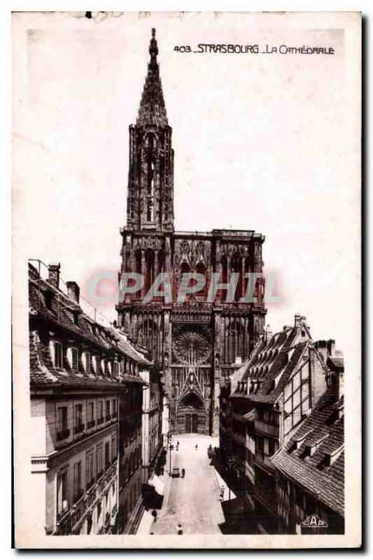 Postcard Old Strasbourg La Cathedrale