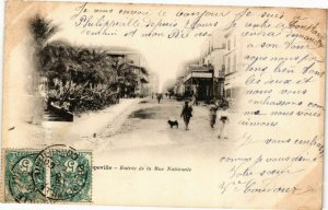 CPA AK Algérie-Philippeville-Entree de la Rue Nationale (237360)