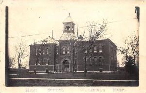 Wakefield NE High School in 1910 RPPC Postcard