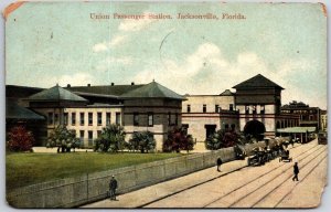 1909 Union Passenger Station Jacksonville Florida FL Mainroad Posted Postcard