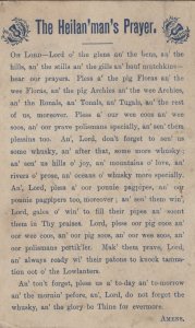 The Heilanmans Prayer Antique Farming 1913 Postcard