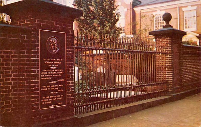 Benjamin Franklin's Grave  Philadelphia, Pennsylvania PA