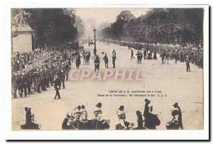 Paris Old Postcard Visit SML Alfonso XIII in Paris Concorde Square Meanwhile ...