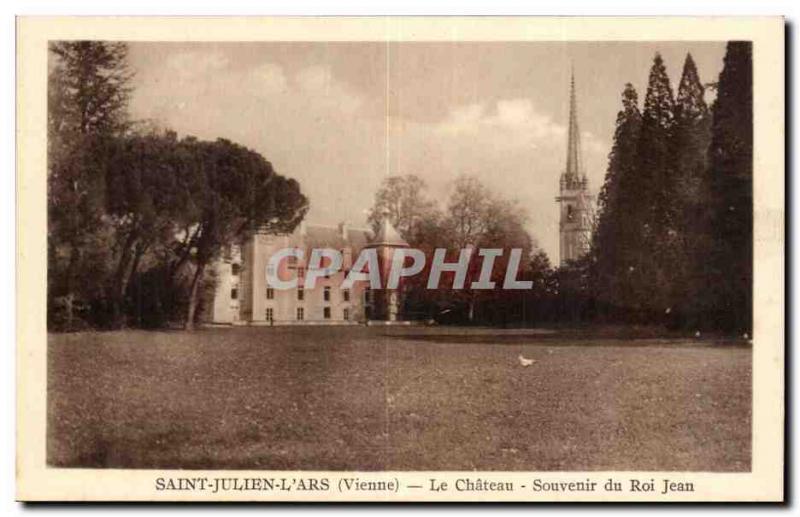 Saint Julien on & # 39ars Old Postcard The castle of King John Remembrance