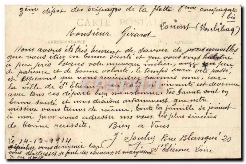 Old Postcard Paris Gare de Lyon