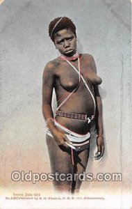 Young Zulu Girl Johannesburg Unused 