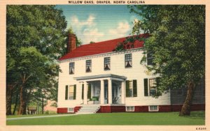 Vintage Postcard 1930s Willow Oaks Draper NC North Carolina Richard Smith Home 