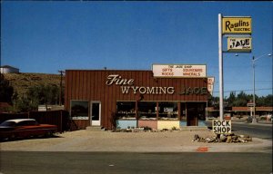 Rawlins WY HWY 30 JADE SHOP Storefront Postcard