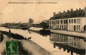 CPA Brienon-sur-Armancon - Le Quai du Canal de Bourgogne FRANCE (960643)