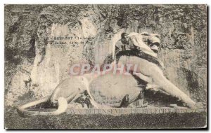 Old Postcard Belfort Lion