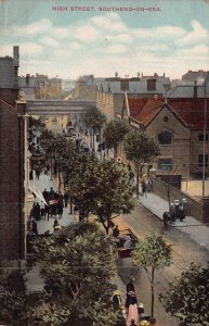 SOUTHEND-ON-SEA ESSEX ENGLAND~ HIGH STREET~1906 POSTCARD