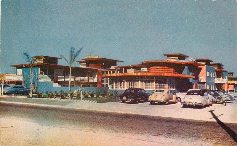 Autos 1940s Rossmore Hotel roadside PALM SPRINGS CALIFORNIA Roberts 4665