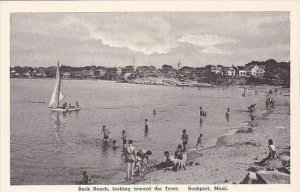 Massachusetts Rockport Back Beach Looking Toward The Town Albertype