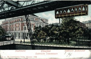 Germany Stadttheater Elberfeld Städtische Badeanstalt Vintage Postcard 08.34