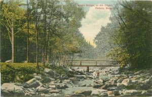 Massachusetts Rustic Bridge Orient Scott #D2083 Pelham Postcard 22-1890