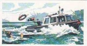 Brook Bond Tea Vintage Trade Card Police File 1977 No 30 Man Overboard