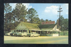 KINGSLAND GEORGIA ELMO'S RESTAURANT 1950's CARS VINTAGE ADVERTISING POSTCARD