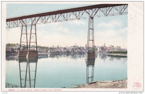 ST. PAUL, Minnesota, 1900-1910's; From Under High Bridge