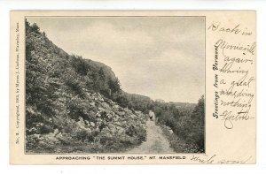 VT - Mt. Mansfield. Road Approaching Summit House circa 1906