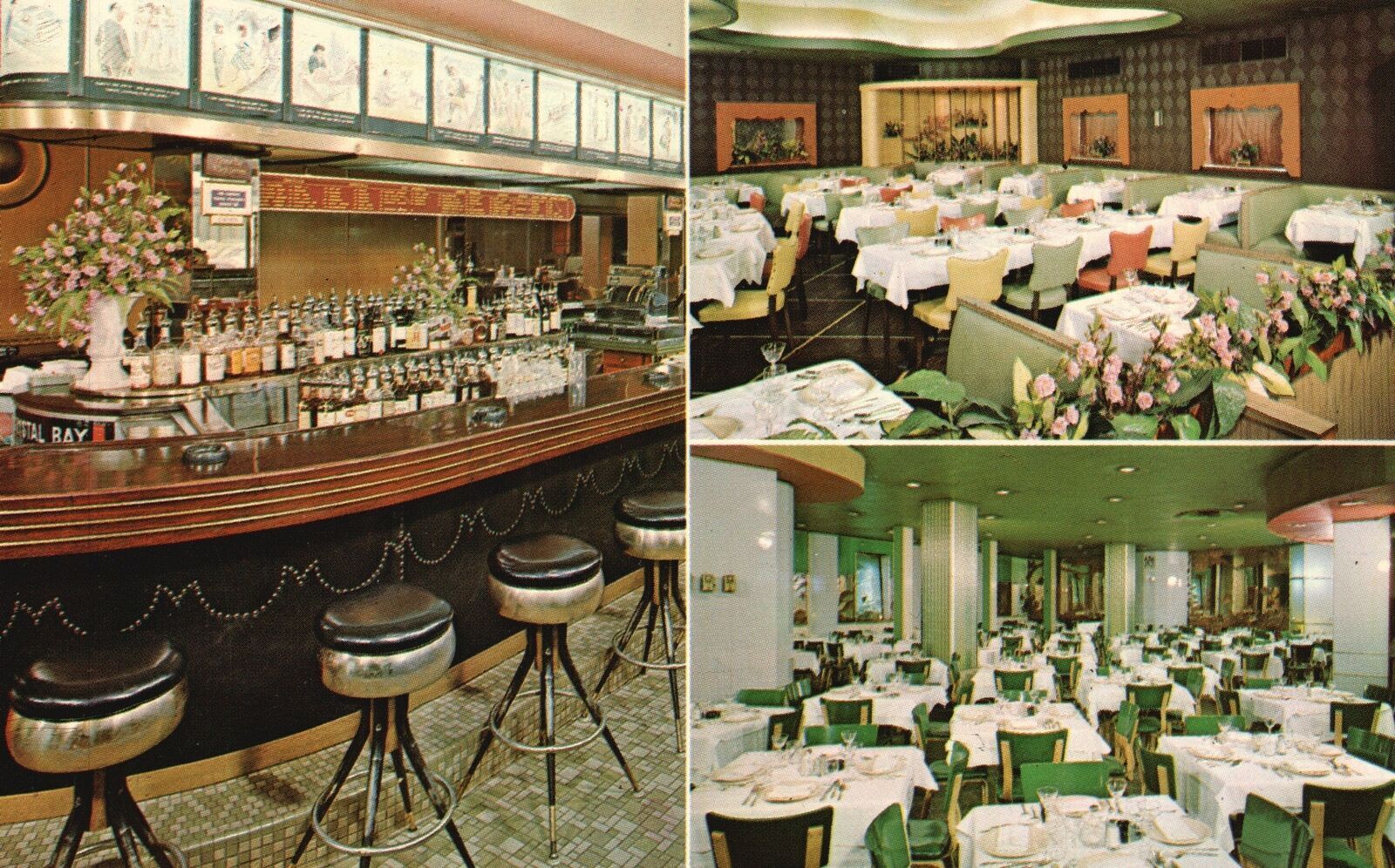 Vintage Postcard McGinni's Sheepshead Bay Roast Beef King Time Square