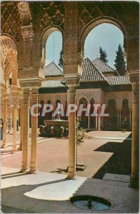 Postcard Modern Granada Alhambra The court lions