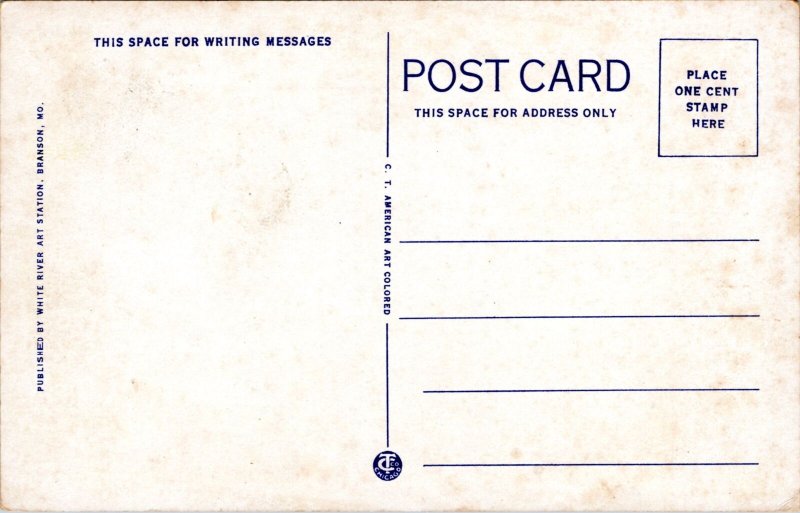 Branson Missouri - Mt. Branson Lodge postcard