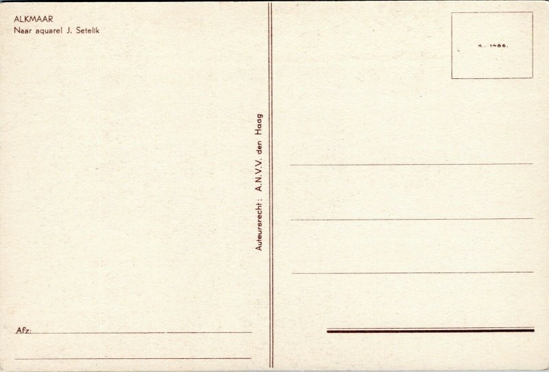 postcard Art - Jaroslav Setelik - Netherlands - Alkmaar