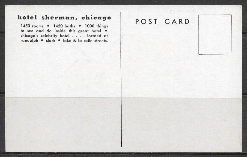 Illinois, Chicago - Hotel Sherman - [IL-138]