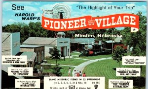c1970s Minden, NE Harold Warp's Pioneer Village Tourist Advertising Chrome A301