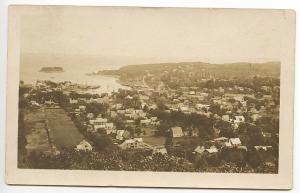 Camden ME Birdseye View in 1913 RPPC Real Photo Postcard