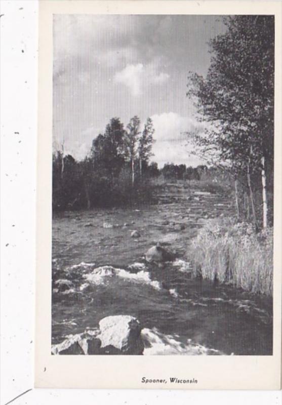 Wisconsin Spooner River Scene Real Photo