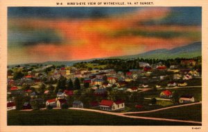 Virginia Wytheville Birds Eye View At Sunset