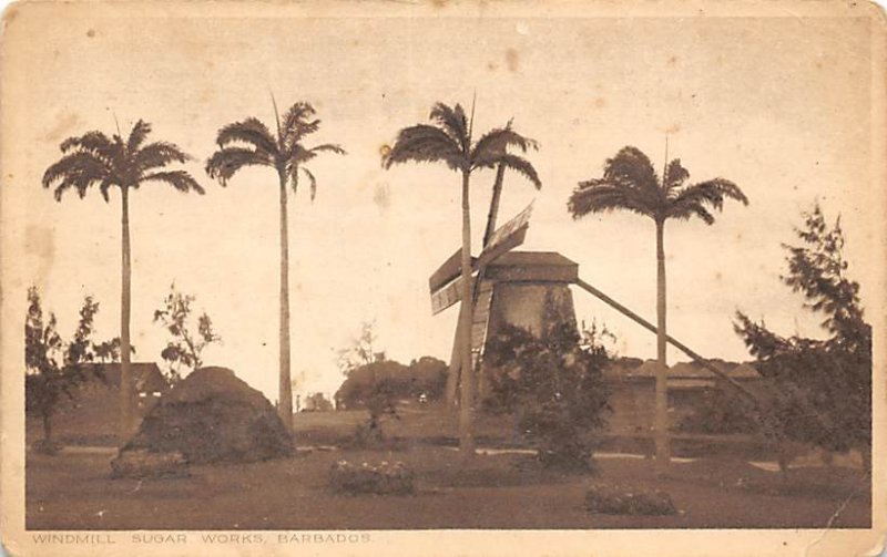 Windmill Sugar Works Barbados West Indies 1932 