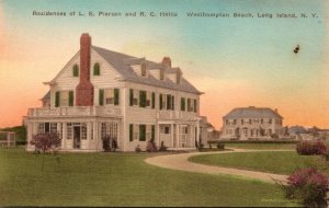 New York Long Island Westhampton Beach Residences Of L E Pierson and R C Hollis