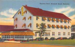 Rehoboth Beach Delaware Royalton Hotel, Color Linen Vintage Postcard U10891