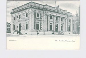 ANTIQUE POSTCARD CONNECTICUT WATERBURY POST OFFICE UNDIVIDED BACK