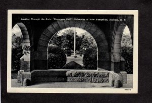 NH Arch Thompson Hall University of New Hampshire Durham Postcard