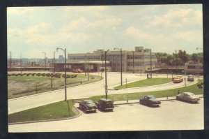 TOLEDO OHIO UNION RAILROAD STATION TRAIN DEPOT VINTAGE POSTCARD OLD CARS