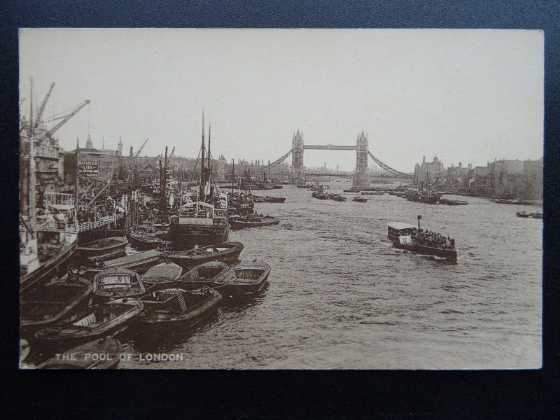 London 4 x LONDON POOL / STAPLE INN / LONDON BRIDGE Collection c1906 Postcard